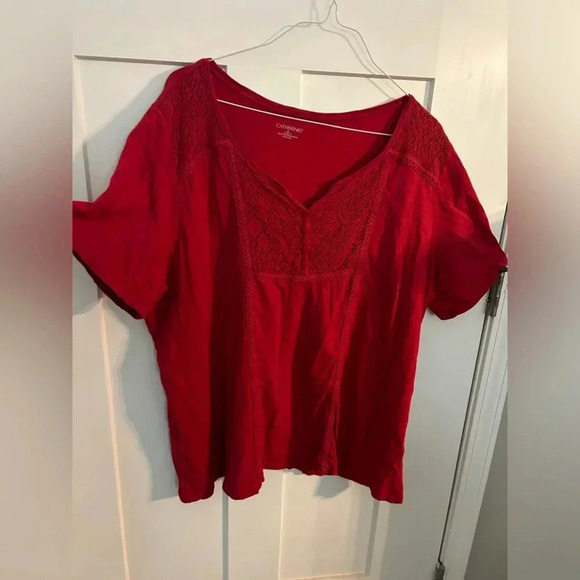 Catherine’s size 2X 22/24 plus size women’s red top - Picture 7 of 7